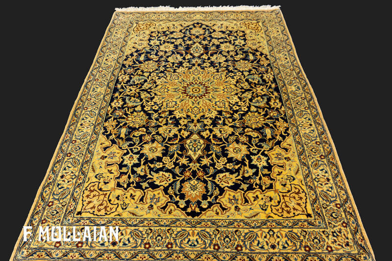 Small Antique Persian Nain Tudeshk Rug n°:89002165